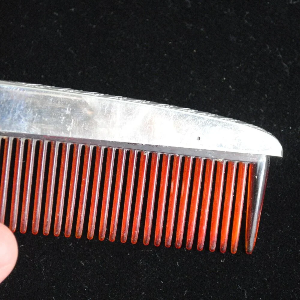 Antique Webster Sterling Silver Comb